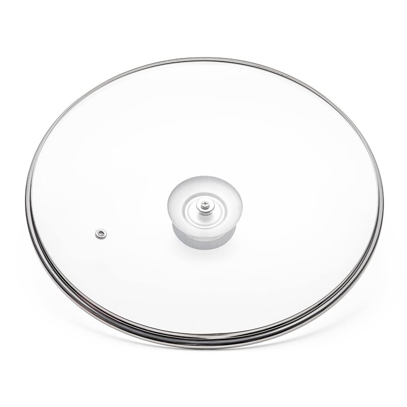 Eooch Tempered Glass Lid with Heat Resistant Handle,12"/30cm, Clear - Image 2